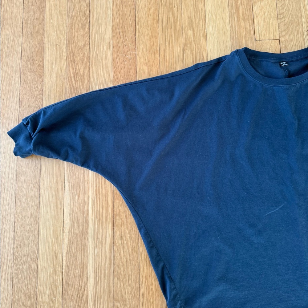 Uniqlo Relaxed Crewneck Sweatshirt - Dark Blue - Picture 3 of 5